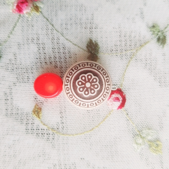 Power Amulet Handcrafted Genuine Coral + Wood Bead - Picture 3 of 8